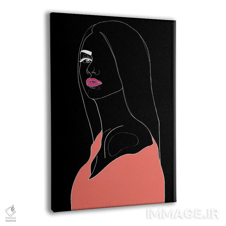 تابلو مینیمال توجیه کن اثر نتش - نمای پرسپکتیو محصول