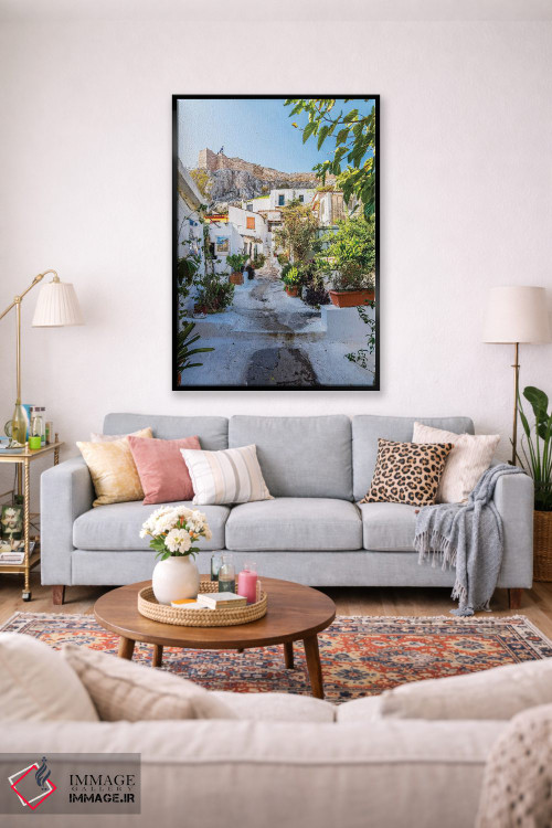 تابلو دکوراتیو Greece XI,آتن، یونان XI اثر نجدت دوزن - D2B