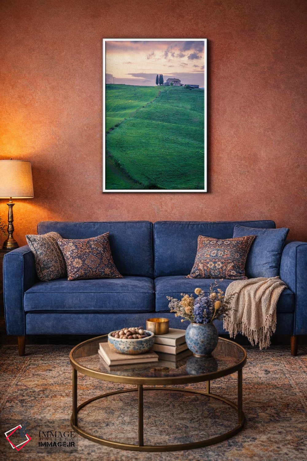 تابلو دکوراتیو منظره توسکانی III اثر نجدت دوزن - D3W