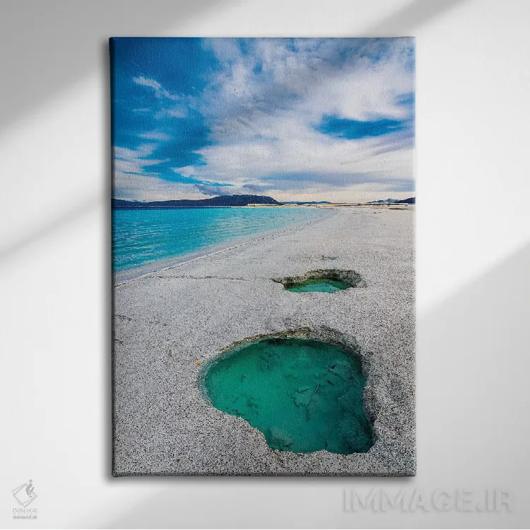 تابلو دکوراتیو Turkey IV,دریاچه سالدا، ترکیه IV اثر نجدت دوزن - نمای روبهرو روی دیوار