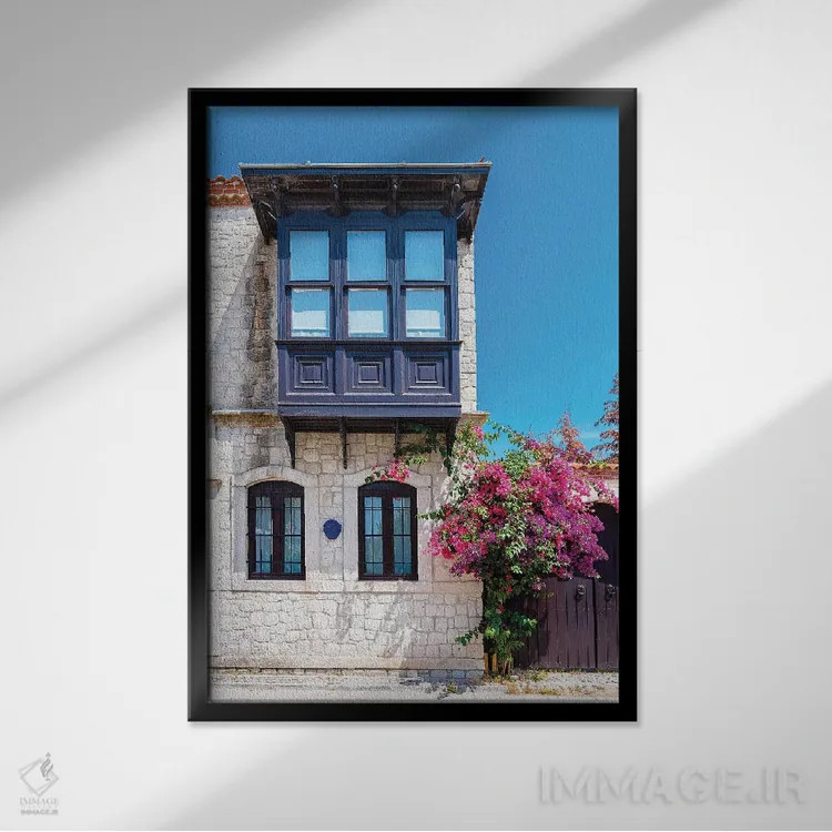 تابلو انتزاعی Turkey I,آلاچاتی، ترکیه I اثر نجدت دوزن - نمای قابدار مشکی