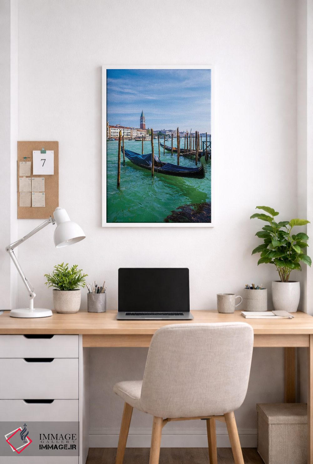 تابلو دکوراتیو گوندولاها و ونیز اثر نجدت دوزن - D3W