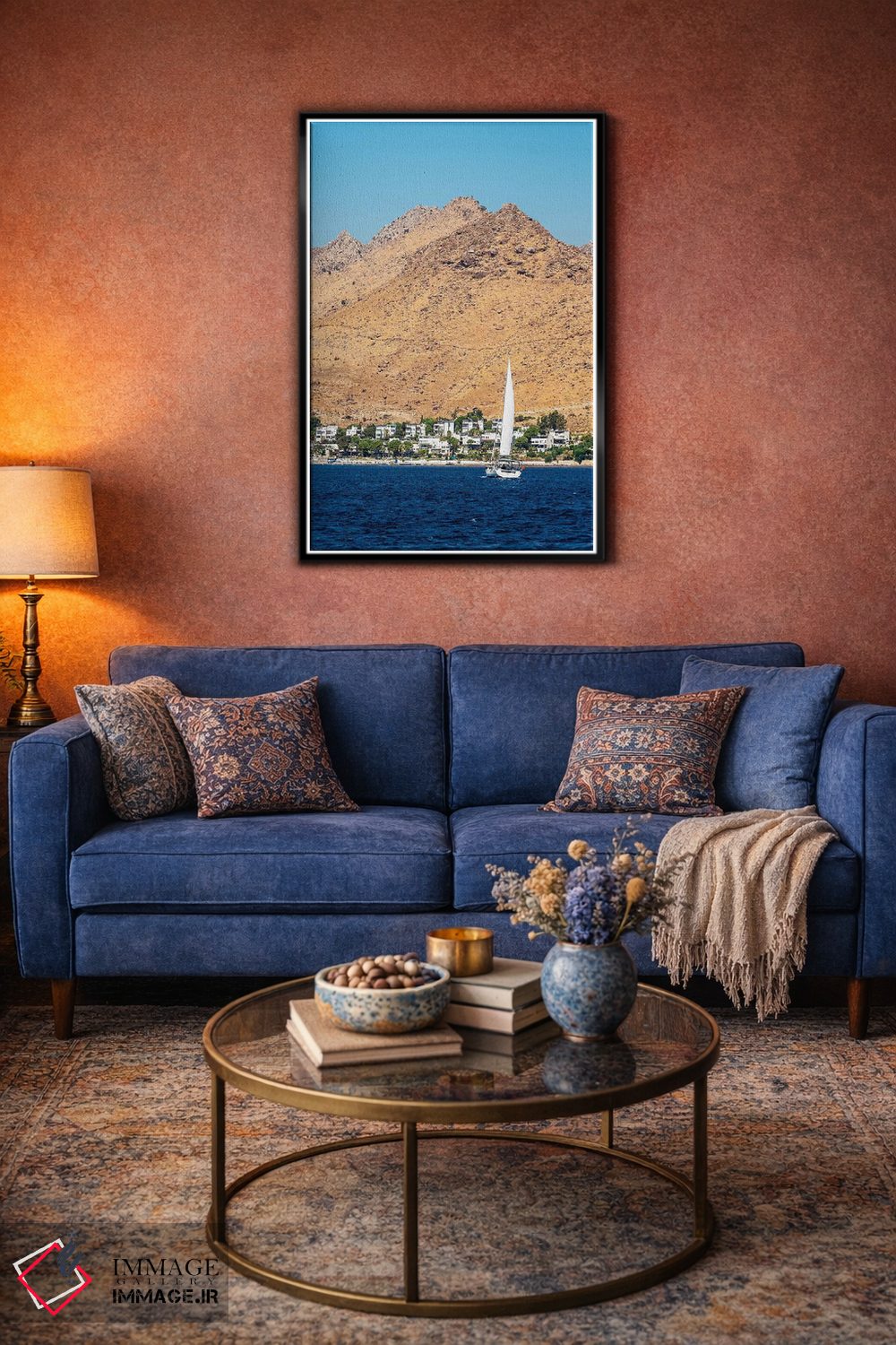 تابلو دکوراتیو Turkey III,بودروم، ترکیه III اثر نجدت دوزن - D4B