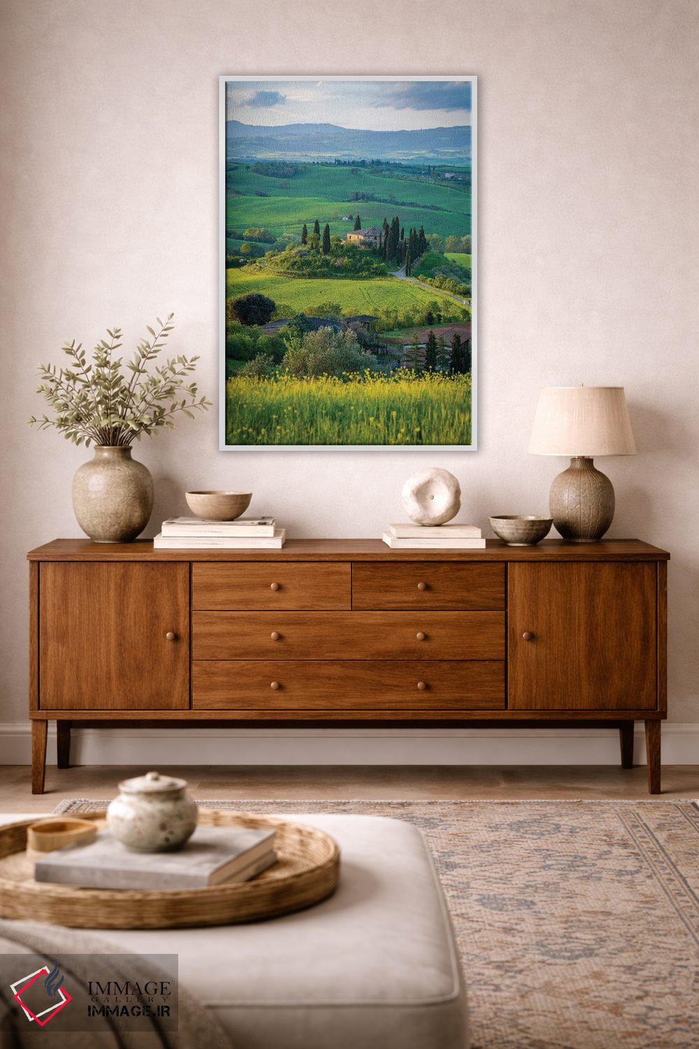 تابلو دکوراتیو منظره توسکانی IV اثر نجدت دوزن - D4W