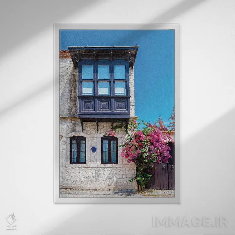 تابلو انتزاعی Turkey I,آلاچاتی، ترکیه I اثر نجدت دوزن - نمای قابدار سفید