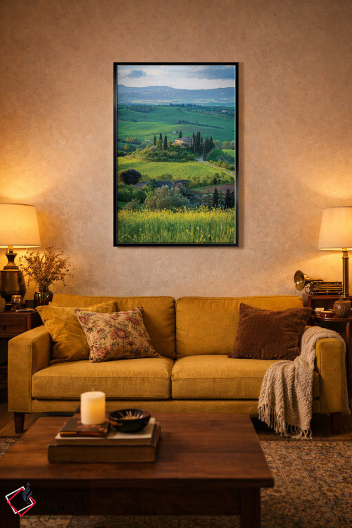 تابلو دکوراتیو منظره توسکانی IV اثر نجدت دوزن - D5B