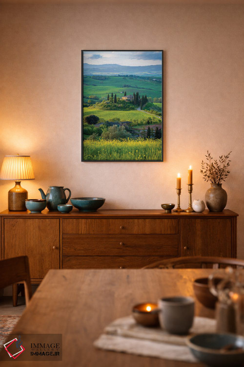 تابلو دکوراتیو منظره توسکانی IV اثر نجدت دوزن - D6B