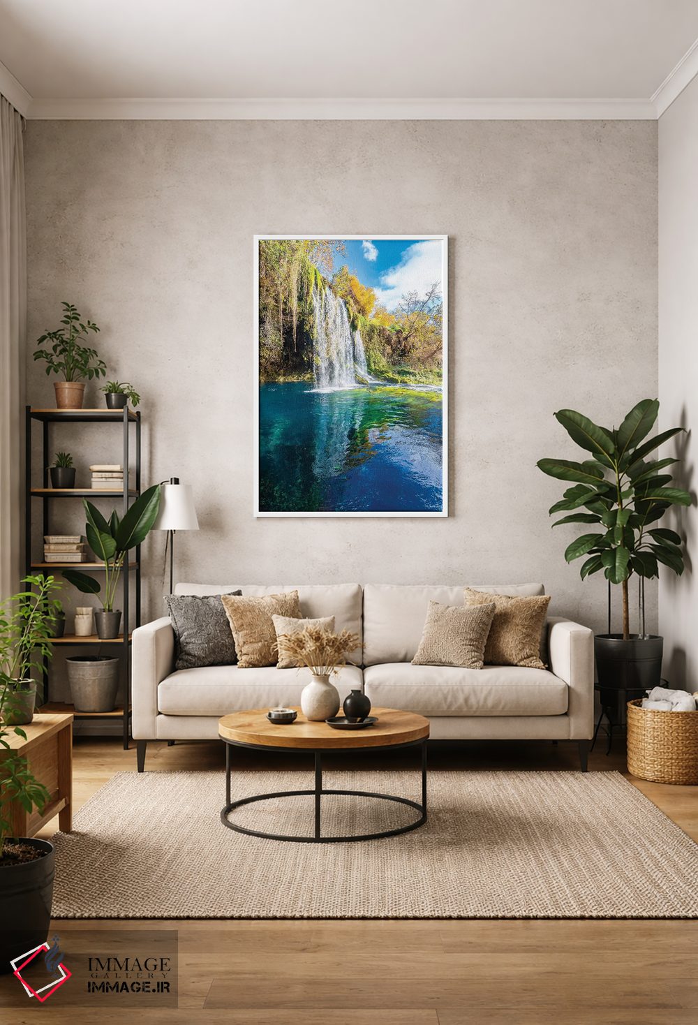 تابلو دکوراتیو Antalya,Turkey III,آبشار دودن، آنتالیا، ترکیه III اثر نجدت دوزن - D1W