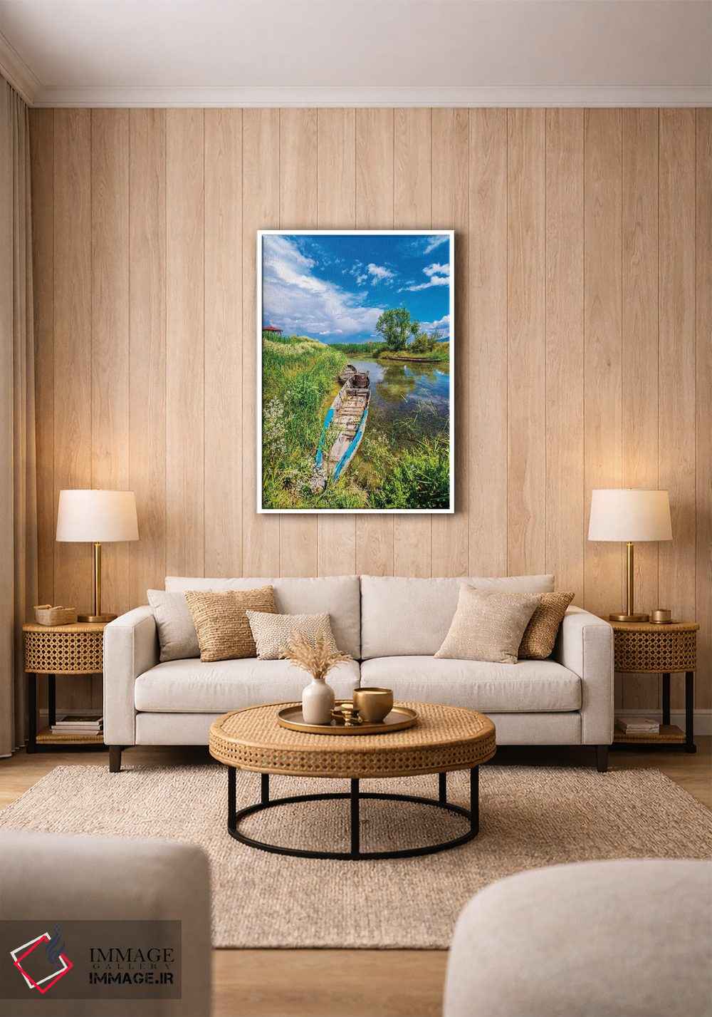 تابلو دکوراتیو دریاچه ابر I اثر نجدت دوزن - D1W