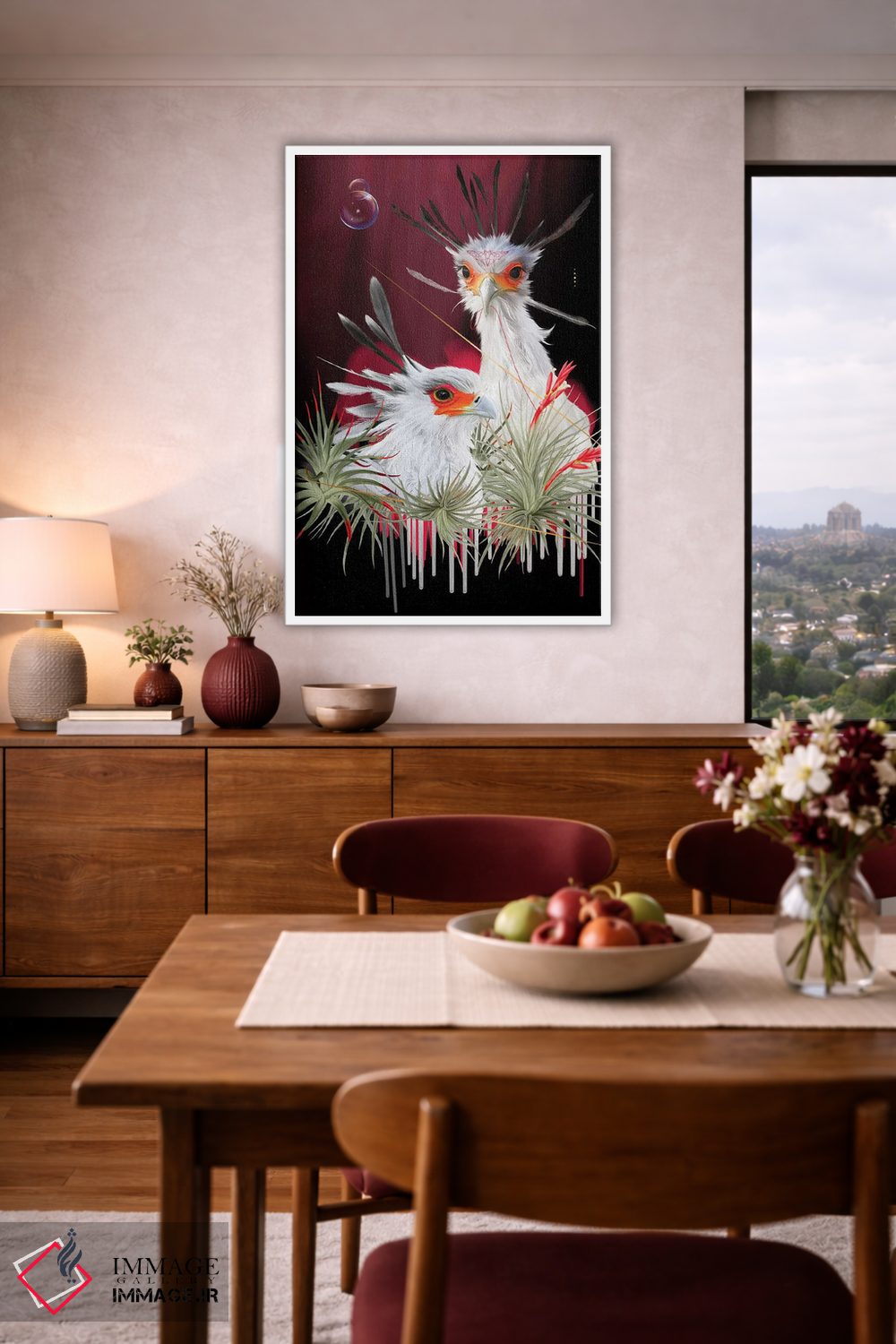 تابلو دکوراتیو پرندگان منشی اثر نتش - D3W