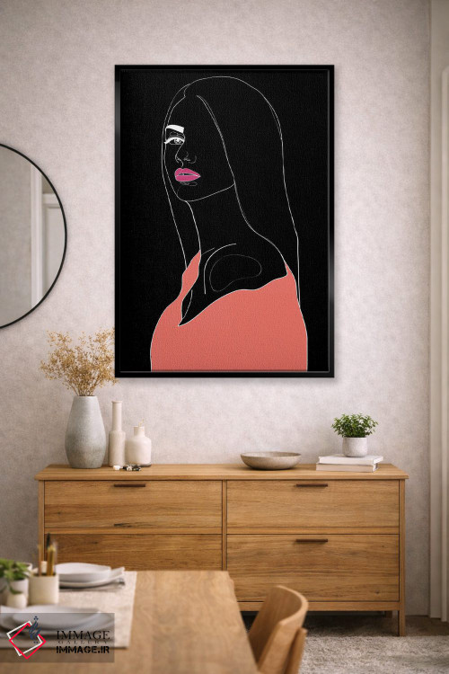 تابلو مینیمال توجیه کن اثر نتش - D2B