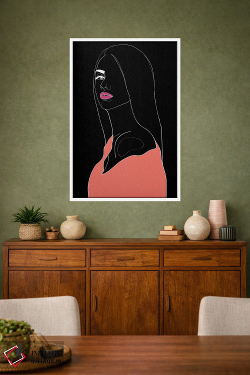 تابلو مینیمال توجیه کن اثر نتش - D1W