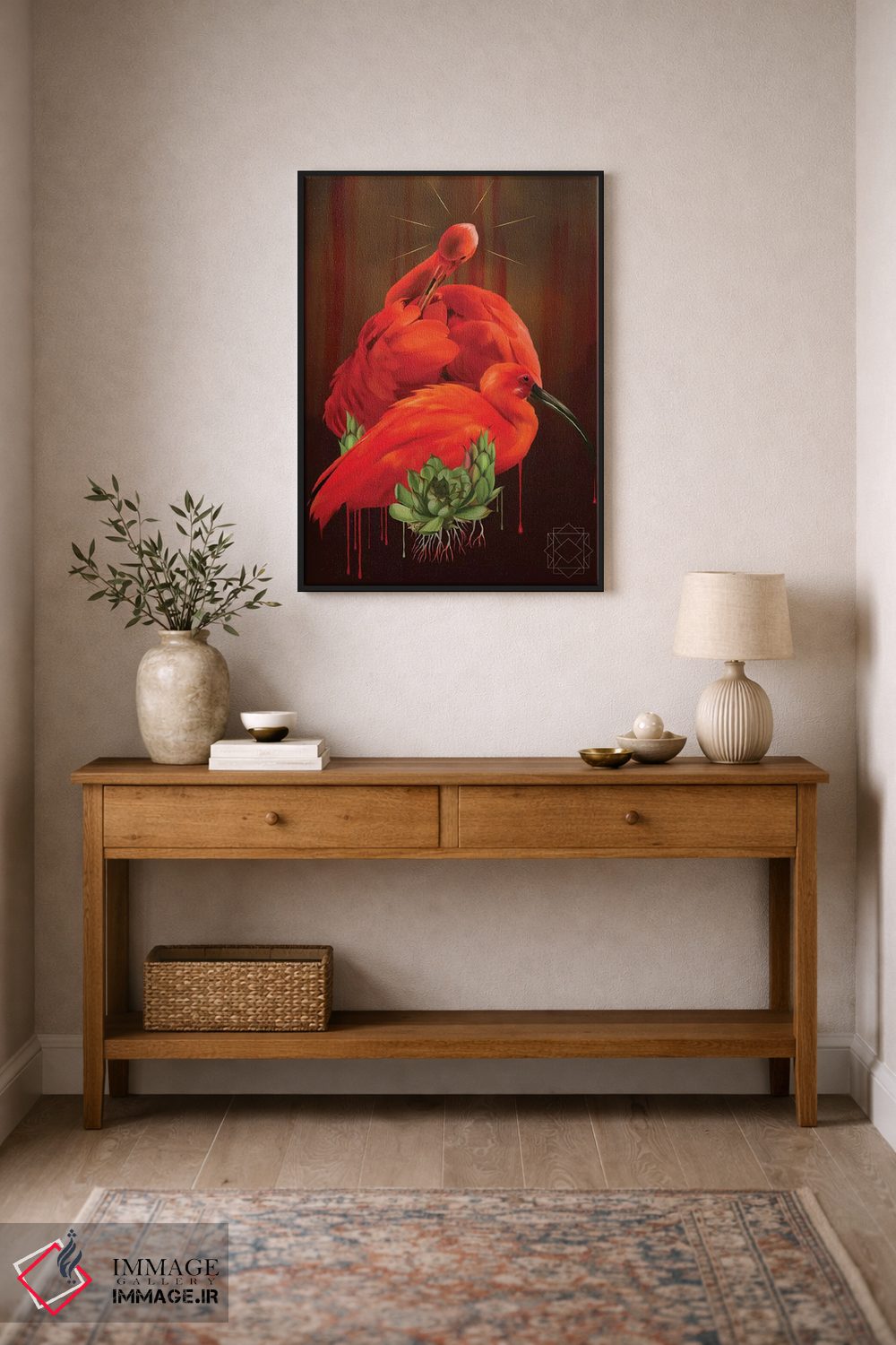 تابلو دکوراتیو ایبیس اثر نتش - D2B