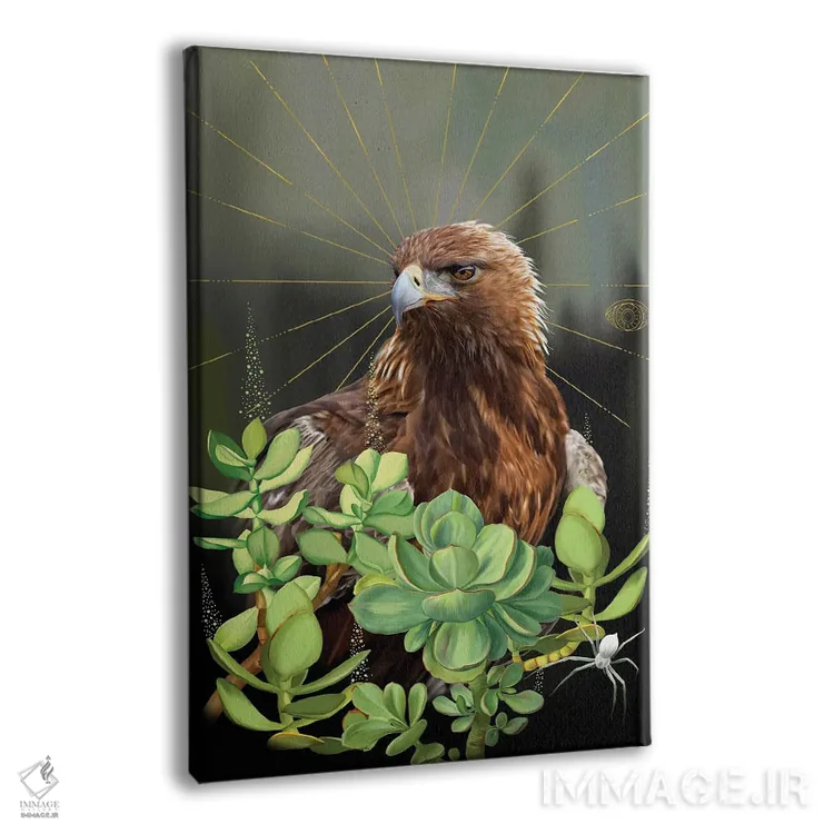 تابلو دکوراتیو کرکس اثر نتش - نمای پرسپکتیو محصول