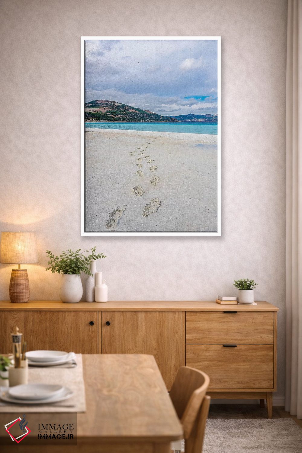 تابلو دکوراتیو Turkey VI,دریاچه سالدا، ترکیه VI اثر نجدت دوزن - D3W