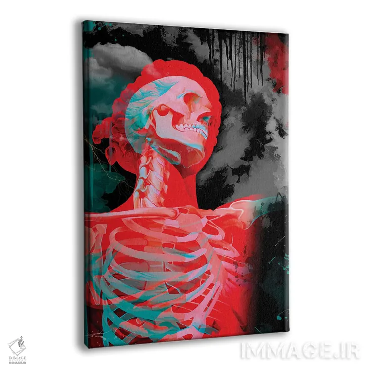 تابلو دکوراتیو Double Exposure,مجسمه، نوردهی مضاعف اثر نتش - نمای پرسپکتیو محصول