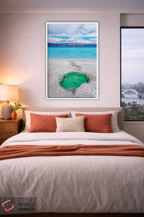 تابلو دکوراتیو Turkey I,دریاچه سالدا، ترکیه I اثر نجدت دوزن - D3W