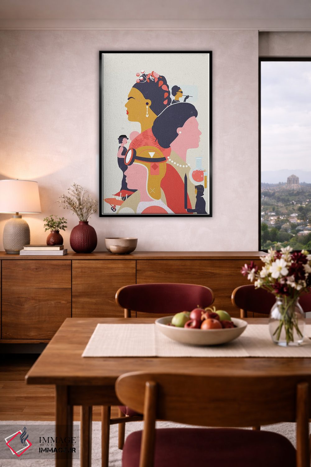 تابلو دکوراتیو فوق العاده زنانه اثر نتش - D3B