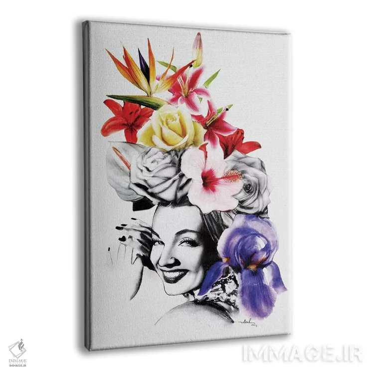 تابلو دکوراتیو چیکا چیکا بوم چیک اثر نتش - نمای پرسپکتیو محصول