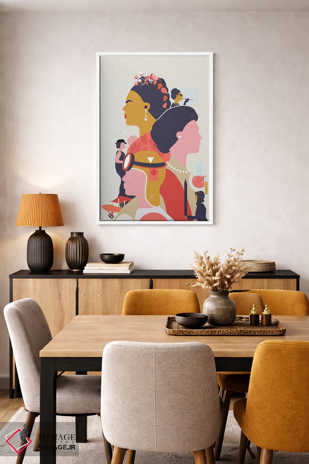 تابلو دکوراتیو فوق العاده زنانه اثر نتش - D4W