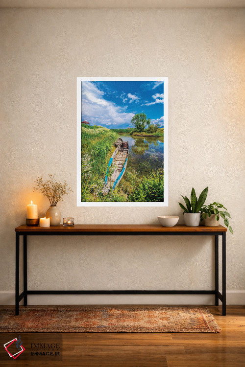 تابلو دکوراتیو دریاچه ابر I اثر نجدت دوزن - D3W