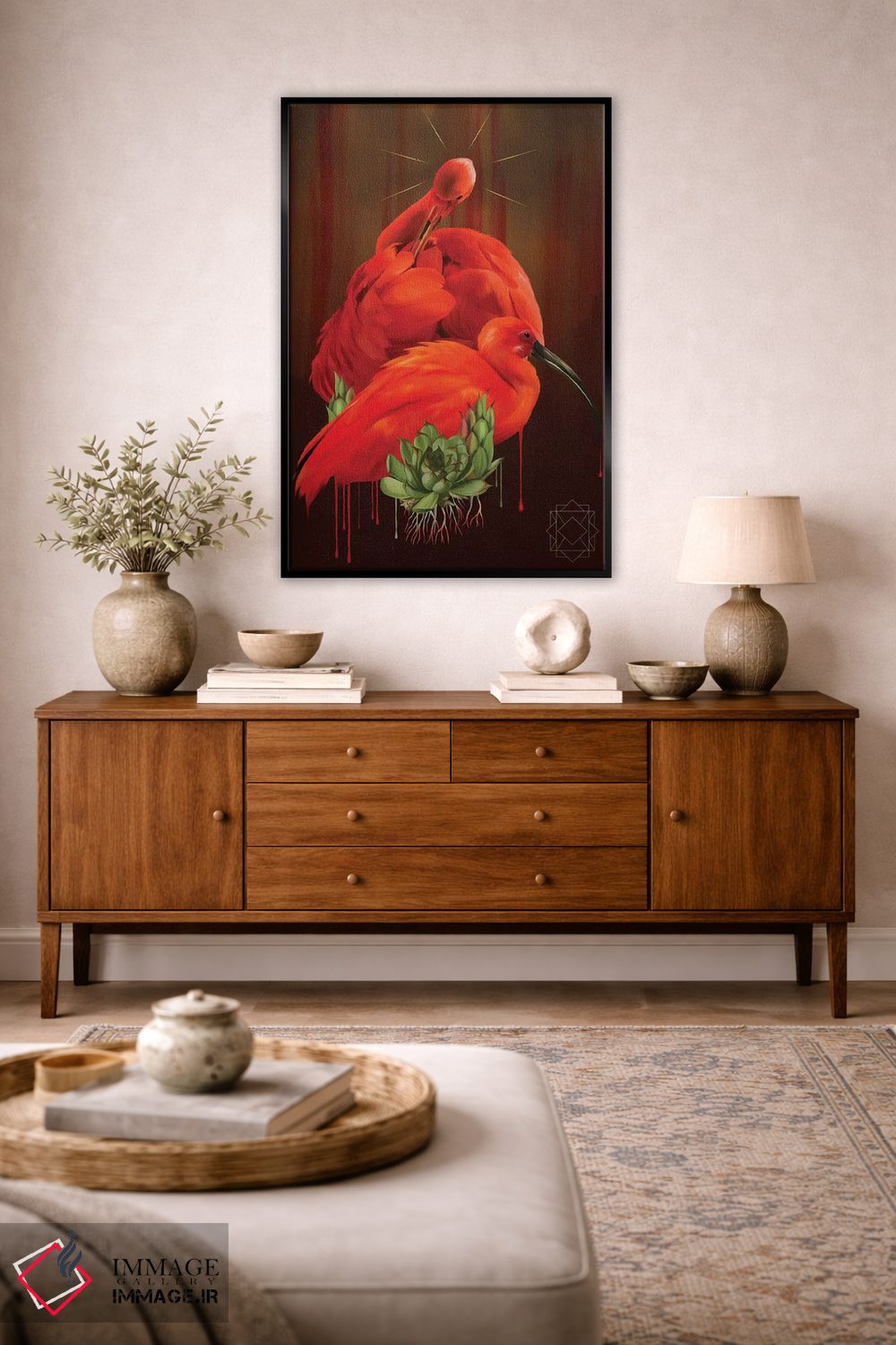 تابلو دکوراتیو ایبیس اثر نتش - D3B