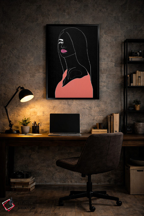 تابلو مینیمال توجیه کن اثر نتش - D6B