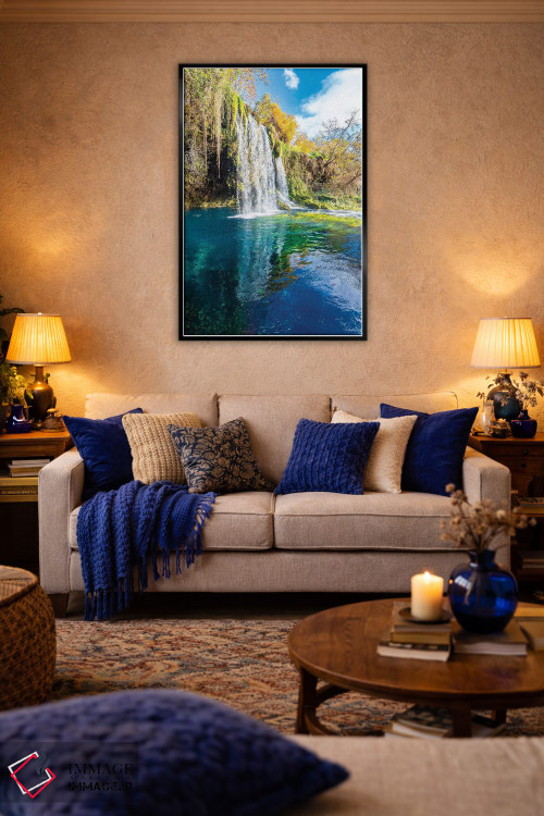 تابلو دکوراتیو Antalya,Turkey III,آبشار دودن، آنتالیا، ترکیه III اثر نجدت دوزن - D5B