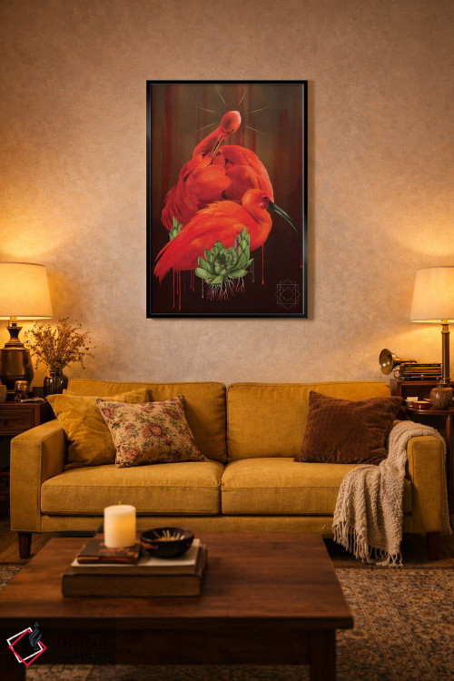 تابلو دکوراتیو ایبیس اثر نتش - D4B