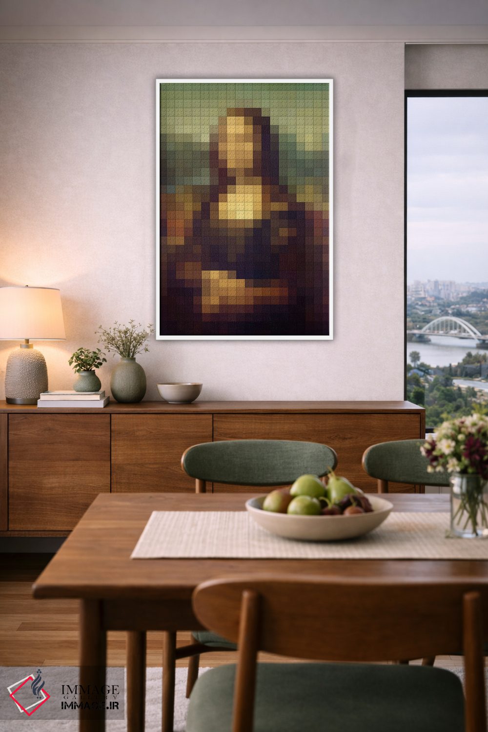 تابلو دکوراتیو مونا لیزا اثر نتش - D6W