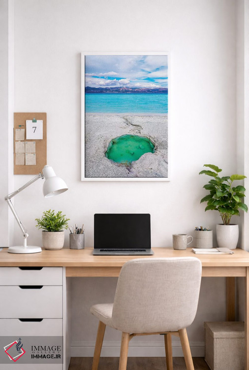 تابلو دکوراتیو Turkey I,دریاچه سالدا، ترکیه I اثر نجدت دوزن - D4W