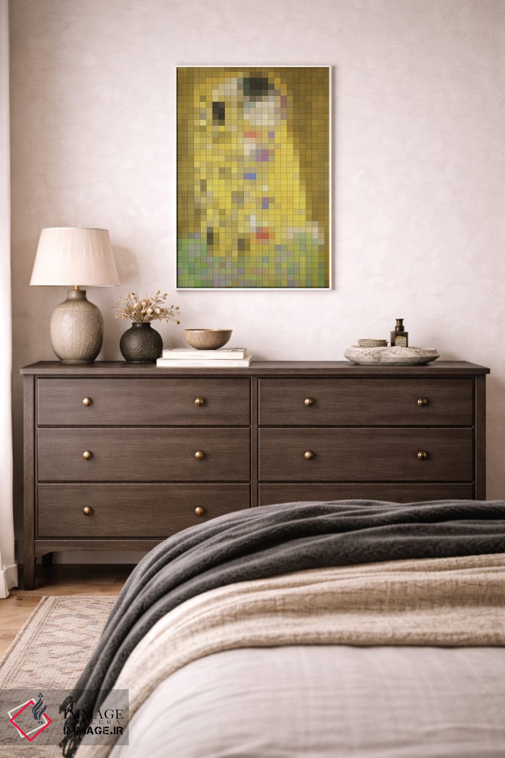 تابلو دکوراتیو بوسه اثر نتش - D3W