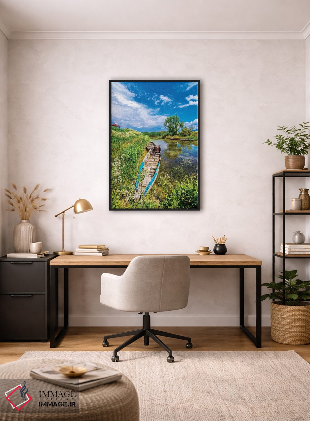 تابلو دکوراتیو دریاچه ابر I اثر نجدت دوزن - D4B