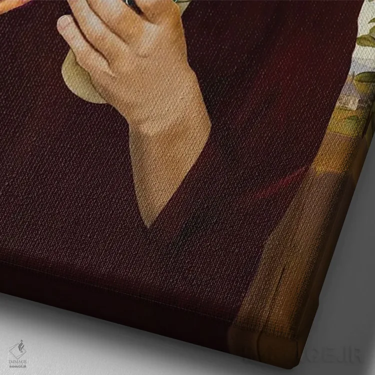 تابلو دکوراتیو روح زمانه اثر نتش - نمای نزدیک بافت بوم