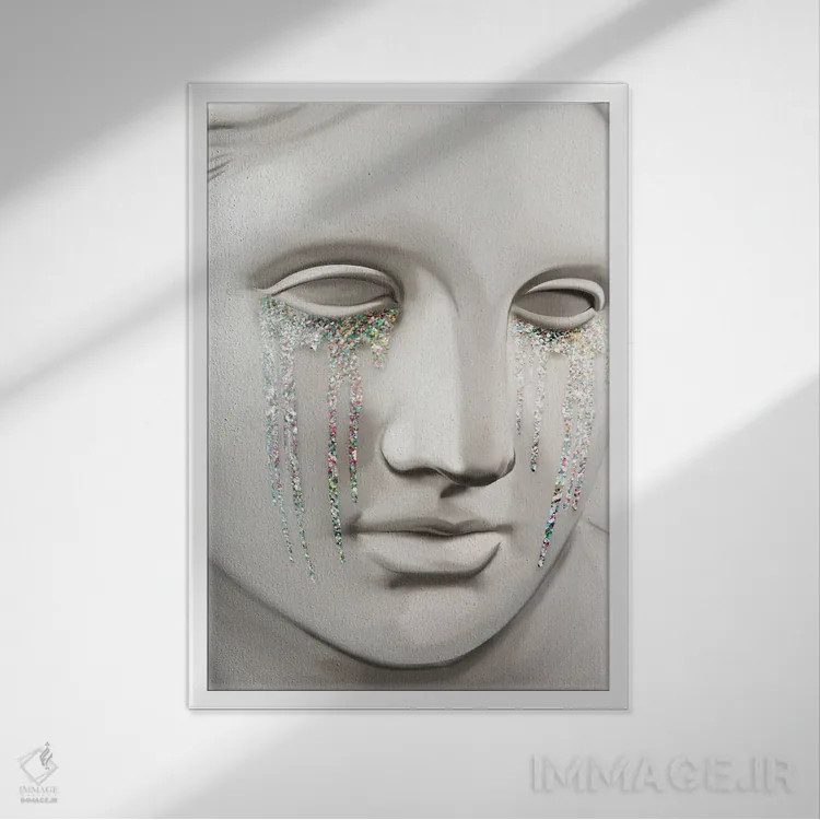 تابلو دکوراتیو آفرودیت اثر نتش - نمای قابدار سفید