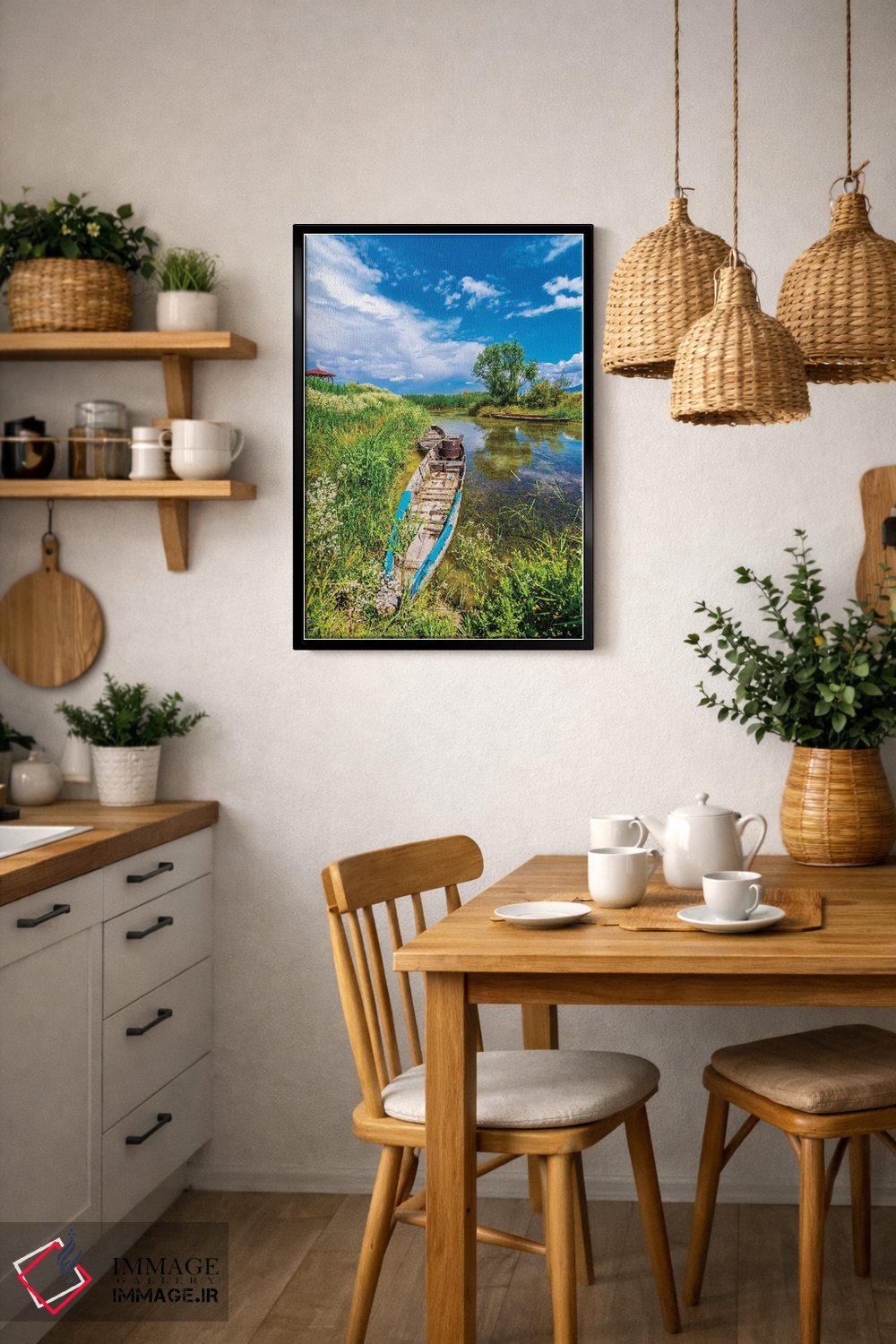 تابلو دکوراتیو دریاچه ابر I اثر نجدت دوزن - D5B