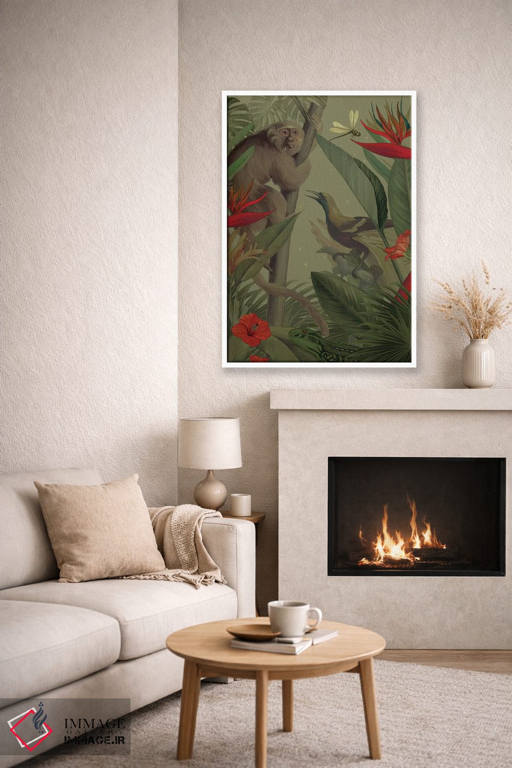 تابلو دکوراتیو به جنگل خوش آمدی اثر نتش - D6W