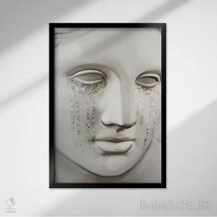 تابلو دکوراتیو آفرودیت اثر نتش - نمای قابدار مشکی