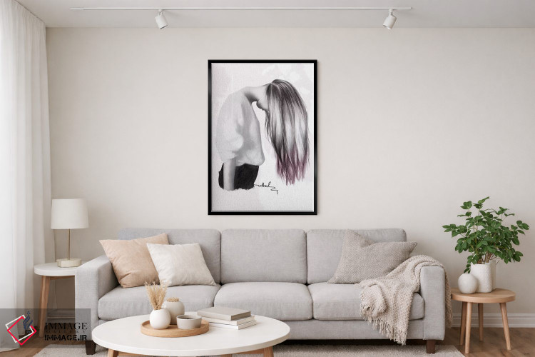 تابلو دکوراتیو افسرده یا پایین اثر نتش - D5B