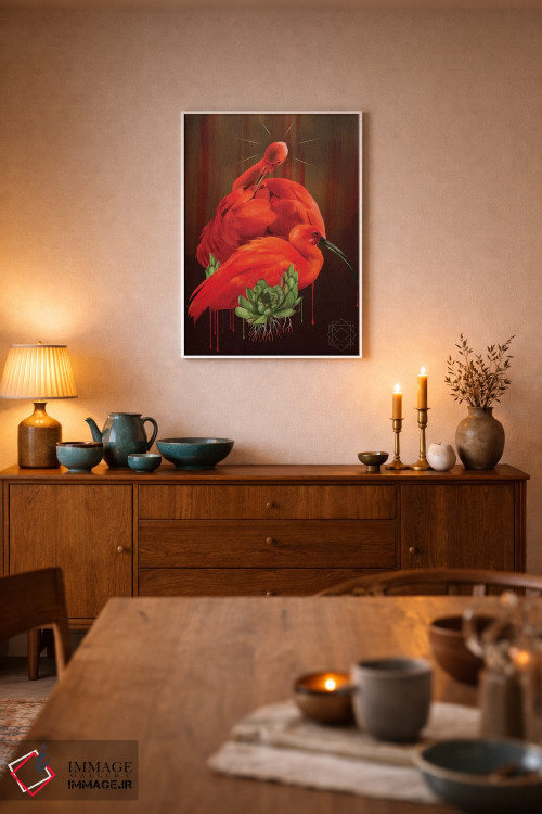 تابلو دکوراتیو ایبیس اثر نتش - D6W