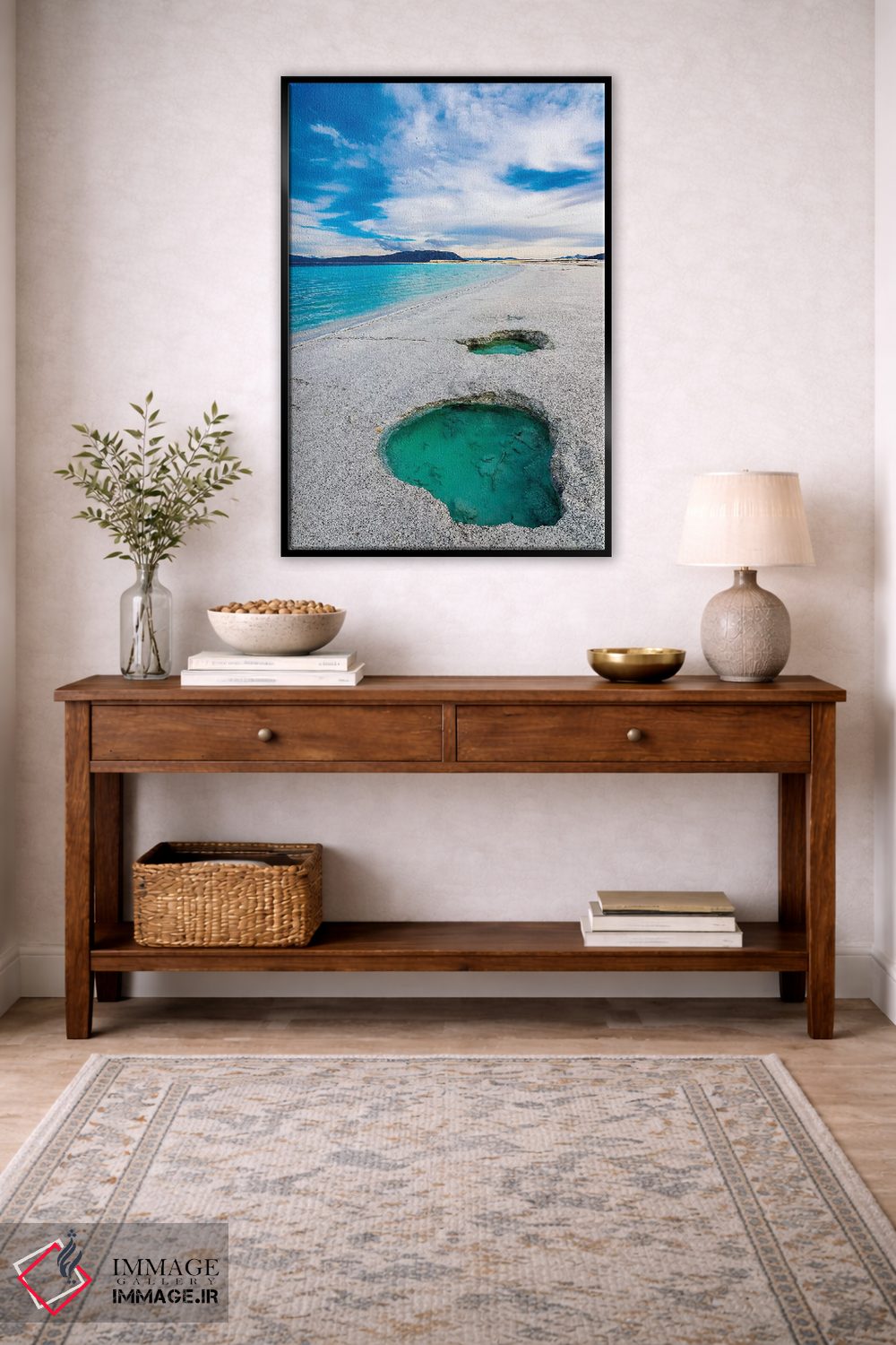 تابلو دکوراتیو Turkey IV,دریاچه سالدا، ترکیه IV اثر نجدت دوزن - D4B
