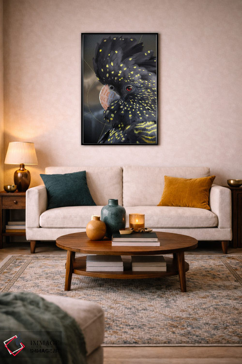 تابلو دکوراتیو طوطی کاکاتو اثر نتش - D4B