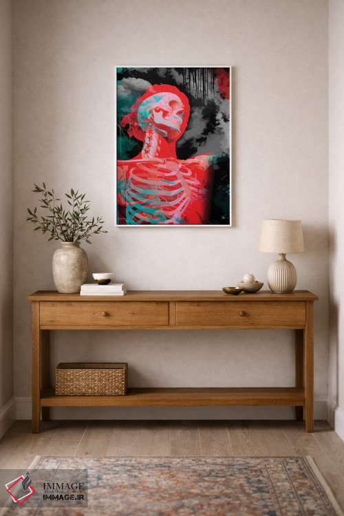 تابلو دکوراتیو Double Exposure,مجسمه، نوردهی مضاعف اثر نتش - D1W