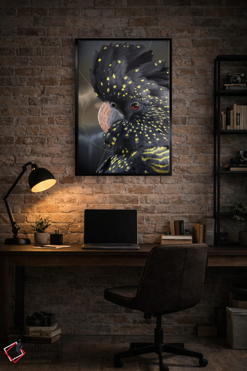 تابلو دکوراتیو طوطی کاکاتو اثر نتش - D5B