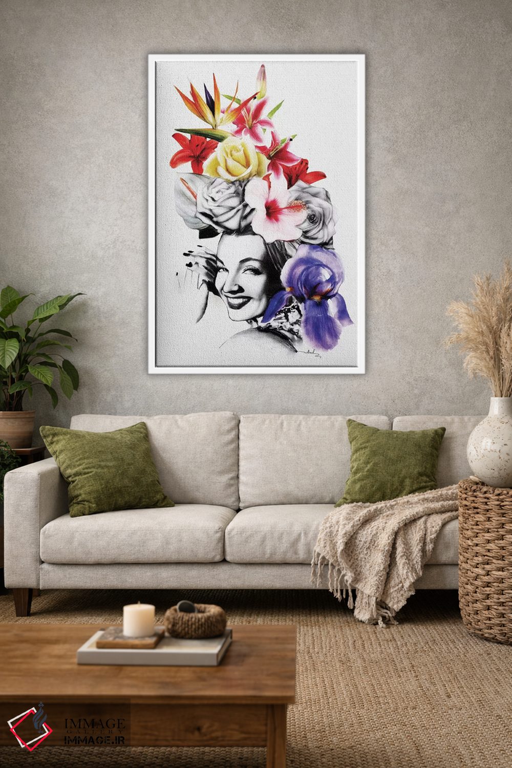 تابلو دکوراتیو چیکا چیکا بوم چیک اثر نتش - D1W