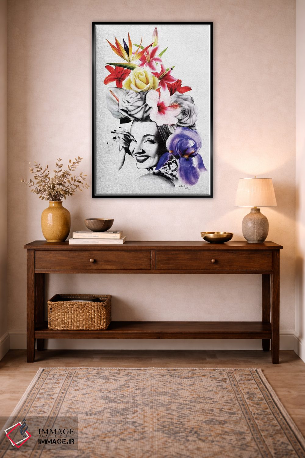 تابلو دکوراتیو چیکا چیکا بوم چیک اثر نتش - D3B