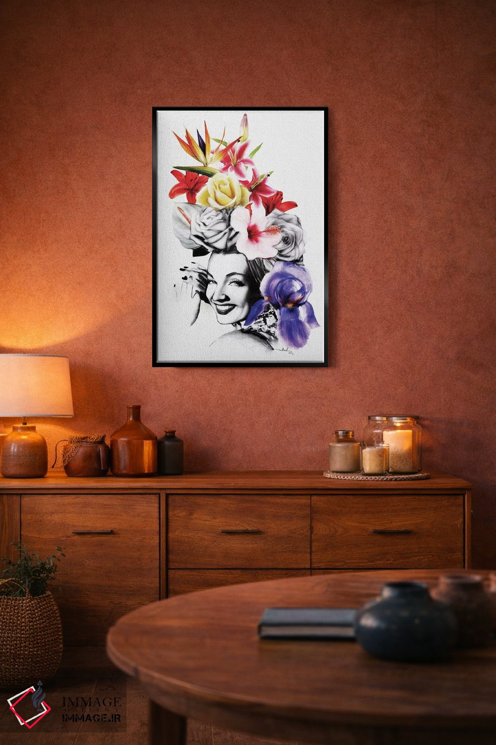 تابلو دکوراتیو چیکا چیکا بوم چیک اثر نتش - D4B