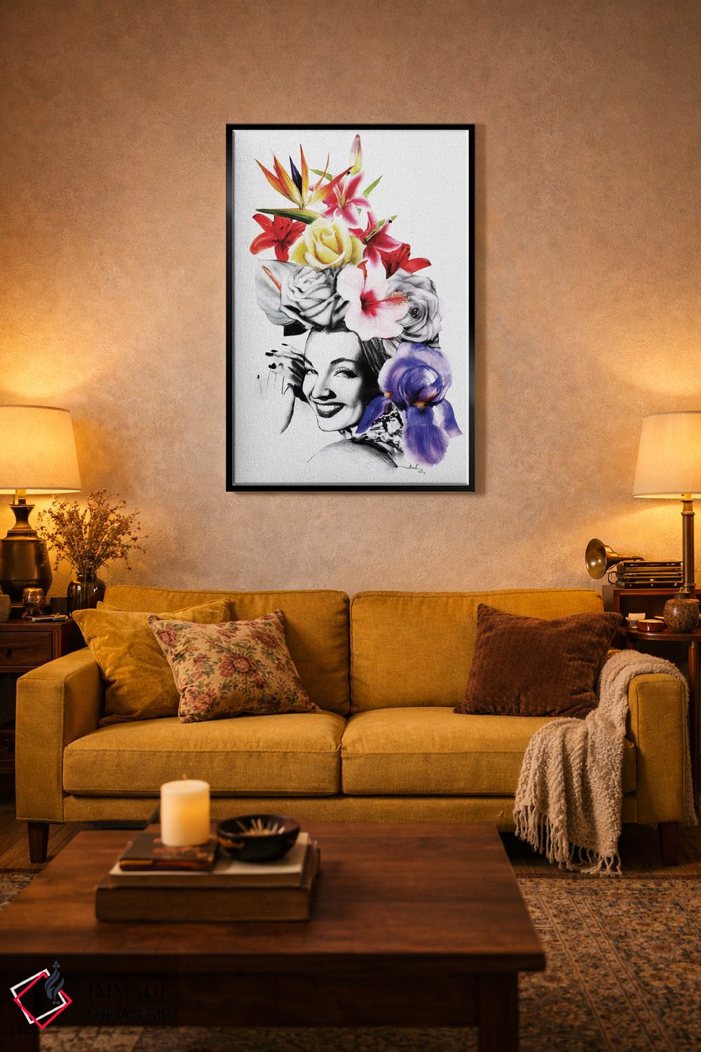 تابلو دکوراتیو چیکا چیکا بوم چیک اثر نتش - D5B