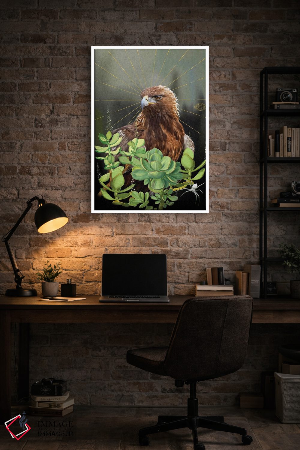 تابلو دکوراتیو کرکس اثر نتش - D4W