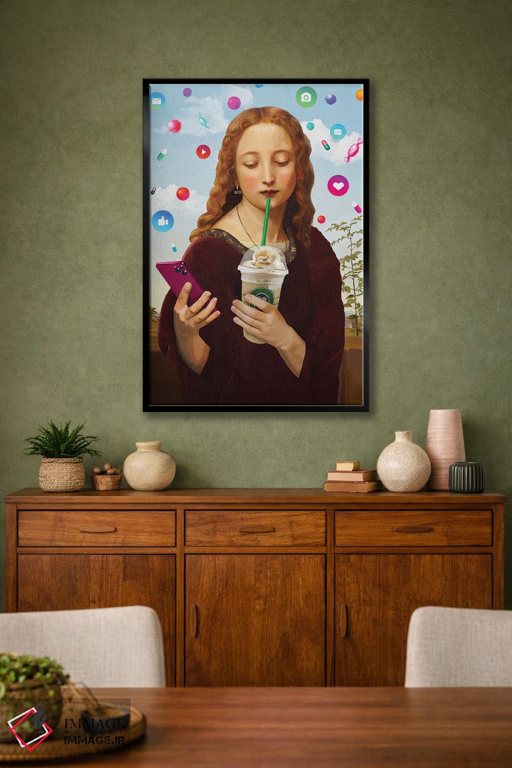 تابلو دکوراتیو روح زمانه اثر نتش - D3B